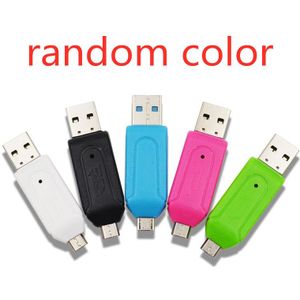 All In 1 Usb Kaartlezer Micro Usb Otg Naar Usb Mobiele Telefoon Adapter Sd/Micro Sd Usb smart Geheugenkaartlezer