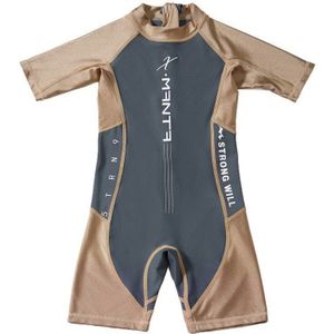 Kids Jongens Swimsuitrash Guard Badpak UPF50 + Een Stuk Jump Suit Dive Skin Zon Uv Beschermende Terug Rits Meisjes kind 2-12