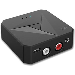 Bluetooth 5.0 Ontvanger Zender 3.5Mm Aux Jack Rca Muziek Wireless Audio Adapter Handsfree Call Mic Nfc Auto Kit