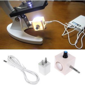 Usb Wit Led Licht Verlichting Bodem Biologische Microscoop Lamp Bron Verstelbare