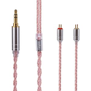 Yinyoo 6 Core Roze Koperen Kabel 2.5/3.5/4.4Mm Gebalanceerde Kabel Met Mmcx/2PIN Connector voor HQ6 QT2 ZS10 Zst Pro Blon BL05