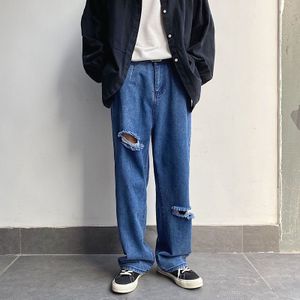 Privathinker Mannen Effen Kleur Rechte Jeans Casual Oversize Vrouw Denim Broek Koreaanse Streetwear Man Enkellange Jeans