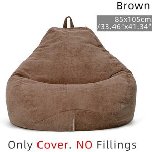 Lui Banken Cover Zitzak Zonder Filler Corduroy Doek Lounger Stoel Zitzak Bladerdeeg Couch Tatami Woonkamer Meubels