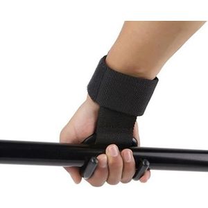 1Pc Pro Gewichtheffen Training Fitness Gym Hook Grip Strap Handschoen Polssteun