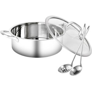 Huis Keuken Kookgerei Soep Kookpot Twin Verdeeld Rvs Pot Hotpot Inductie Fornuis Gasfornuis Compatibel Pot