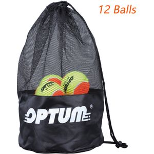 Optum BT-TOUR Strand Tennis Ballen 50% Druk Met Mesh Schoudertas-12, 24, 36 Pack Maten