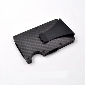 Licht en Dun Carbon Fiber Wallet Visitekaartje Clip