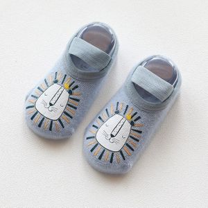 1 Pairs Pasgeboren Peuter Jongens Meisjes Anti-Slip Peuter Schoenen Sokken Baby Sokken Leuke Cartoon Dieren Floor sokken