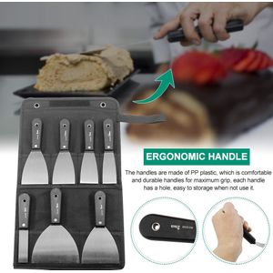 7 Stuks Schraper Blade Stukadoors Duurzaam Gipsplaten Stopverf Gereedschap Set Flexibele Crown Molding Vullen Bouw Spatel Carbon Staal