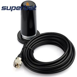 Superbat Vhf/Uhf Dual Band Intercom Voertuig Radio Antenne Magneet Mount Nmo Voor Auto Vrachtwagen Amateur Radio Marine Vhf radio