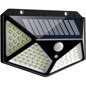 100/114 Led Night Light Met Motion Sensor Nachtlampje Solar Batterij Aangedreven Lamp Waterdicht Wandlamp Voor Tuin Decoratie