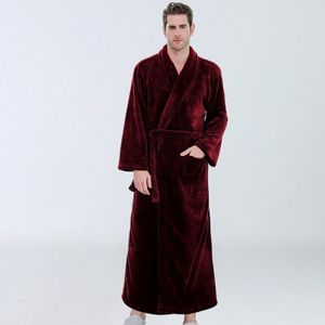 Mannen Dikker Thuis Pyjama Sets Winter Mannelijke Polyester Flanel Badjas Set Afdrukken Vest Lange Mouwen Nachtkleding Turn Down Kraag
