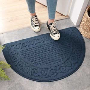 Anti-Slip Deurmat Vloermat Entree Voordeur Floor Tapijten Absorberende Badkamer Deur Mat Halve Cirkel Schrapen Entree Mat