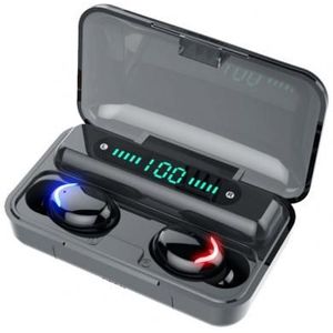 F9-5C Tws Digitale Bluetooth 5.0 Draadloze 9D Stereo Geluid Hifi Sport Oortelefoon Intelligente Vingerafdruk Touch Pijnloos Bediening