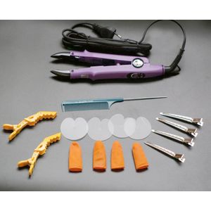 Super prijs paarse kleur VLAKKE PLAAT Fusion Hair Extension Keratine Bonding Tool Heat Iron