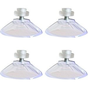 4 Stuks Met M4 Draad 40 Mm Zuignappen Met Gekartelde Moer Clear Voor Keuken Zuignap Met Schroef Opslag hanger Thuis Gereedschap