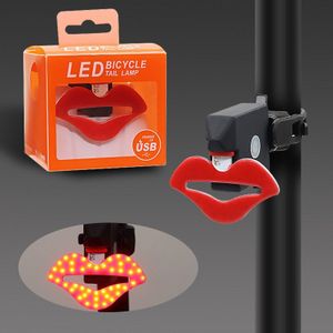 Multi Verlichting Modes Fietslicht Usb Charge Led Bike Light Flash Achterlichten Voor Bergen Bike Zadelpen