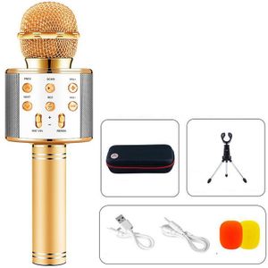 Draagbare Handheld Mic Karaoke Draadloze Bluetooth Microfoon Speaker Voor Home Party Kinderen Speech Meeting Mic Microphoes