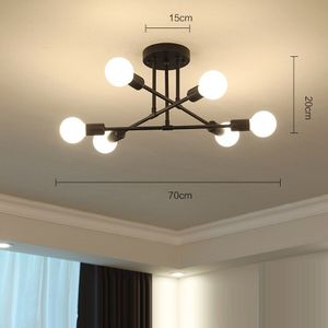 Moderne Led Kroonluchter Verlichting Zwart Wit Nordic Kroonluchters Voor Woonkamer Slaapkamer Lustres Avizeler Indoor Verlichting