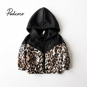 Baby Meisjes Jongens Jas Vest Mode Lente Herfst Luipaard Jassen kinderen Windjack Patchwork Hooded Kid Bovenkleding