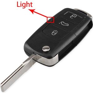 Keyyou 10Pcs 3 Knoppen Vouwen Autosleutel Switchblade Key Flip Key Shell Voor Vw Polo Passat B5 Tiguan Golf volkswagen Seat Skoda