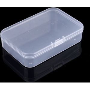 2Pc Plastic Transparante Opbergdoos Collecties Container Case Nail Tips Sieraden Wxta