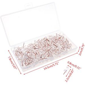 200 Stuks Push Pins Thumb Punaise Board Tekening Photowall Studs Kantoorbenodigdheden 1XCB