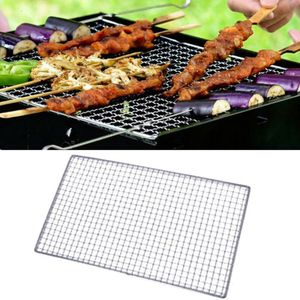 Bbq Barbecue Grill Mat Rvs Vervanging Gaas Netto Non-stick Teflon Grillen Mesh Mat Outdoor Cook Bbq accessoires