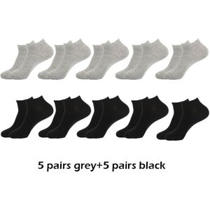 10 Paren/partij Mannen Sokjes Ademend Comfortabel Katoen Wit Grijs Zwart Solid Boot Sok Voor Man Prijs