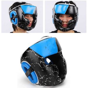 Kid Boksen Helm Kid Boksen Hoofddeksels Mma Gezicht Hoofd Protector Helm Pu Karate Muay Thai Gratis Vechten Boksen Hoofdbeschermer sport