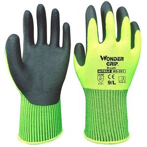 Wonder Grip Bouw Handschoenen Loodgieter Rode Nylon Shell Zwarte Nitril Sandy Coating Arbeidsveiligheid Handschoenen Mannen Werken Handschoenen