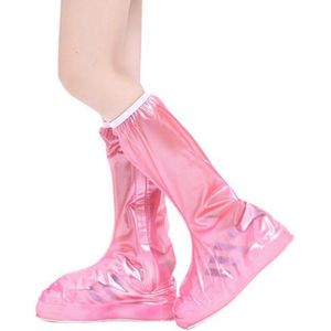 Kinderen Waterdichte Regenwater Herbruikbare Schoen Cover Antislip Rits Regen Laarzen Overshoe Hoge Schoen Cover