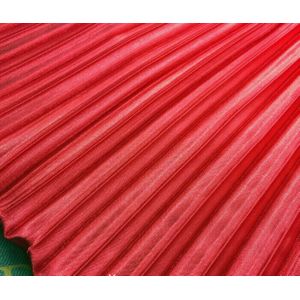 2 meters 150 cm 59.05 ""breedte rode strepen accordeon geplooide satijn stof jurk rok kleding materiaal MM316