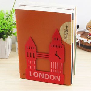 Metalen Londen Big Ben Boekensteunen, Eenvoudige Stijl Bureau Boek Organizer Als Boek Stand