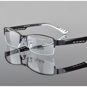 Metalen Semi-randloze Frame Bril Mannen Business Eyewear Clear Lens Bijziendheid Brilmontuur Armacao de Oculos de Grau DD0771