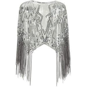 Janevini Sparkle Bridal Bolero Lovertjes Kralen Zwarte Goud Sjaals Wraps Bruiloft Korte Cape Jas Avond Party Accessoires