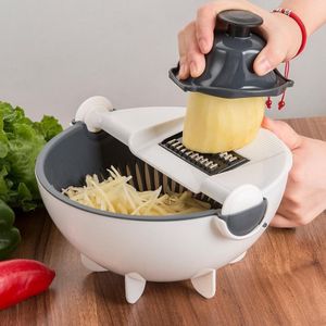 9In1 Multifunctionele Groentesnijder Aardappel Chip Slicer Wortel Rasp Keuken Snijgereedschap Accessoires Gadgets