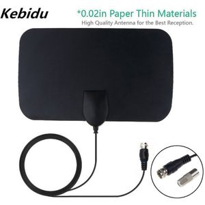Kebidumei 4K 25DB Hd Tv Dtv Box Digitale Tv Antenne Thuis Tv Signaal Ontvanger 50 Mijl Booster Actieve Indoor antenne Hd Platte
