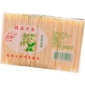 100 Stuks Wegwerp Bamboe Houten Tandenstokers Dental Dubbelzijdig Home Restaurant