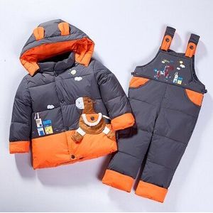 Snowsuit Baby Winter Donsjack Kinderen Parka Jas Herfst Kinderen Warme Jassen Infantil Algehele Meisjes Jongens Bovenkleding Kleding Set