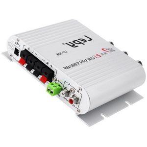 Stereo Bass Speaker auto HI-FI digitale versterker DC 12 V 200 W mini USB FM CD MP3 Speler zonder adapter LP838