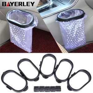 Auto Prullenbak Auto Vuilniszak Plastic Clip Voertuig Vuilniszakken Frame Geplakt Trash Holder Zwart