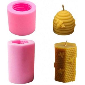 3D Bee Honingraat Kaars Siliconen Mallen Bijenkorf Mold Voor Zelfgemaakte Bijenwas Kaars Zeep Krijt Wax Melt Netelroos Kaars Maken Leveranties