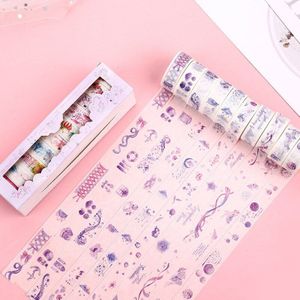 10 Stks/set Washi Tape Plant Briefpapier Kawaii Washi Creatieve Masking Tape Washitape Scrapbooking Cinta Adhesiva Decorativa