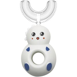 Kinderen 360 Graden Donut Handleiding Tandenborstel Kids Siliconen U-Vormige Tandenborstel Cartoon Voor 2-6-12 Jaar Oud