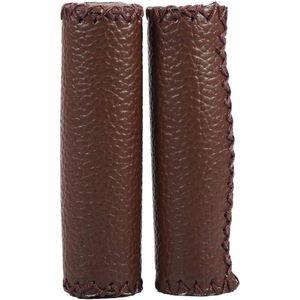 1Pair 3 Colors Vintage Retro Riding MTB Road Mountain Bike Bicycle Handlebar Grip Artificial Leather Cycling Grip Ends