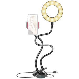 Led Ring Licht, bluetooth Live 9Cm Licht Invullen En Mobiele Telefoon Houder Usb Desktop Clip Voor Video Live