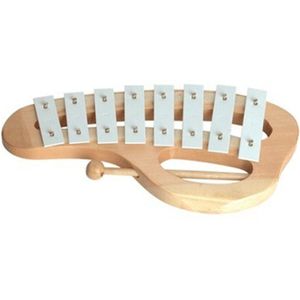 Hand Knock Xylofoon Glockenspiel Met Hamers 8 Tones Aluminium Plaat Houten Muziekinstrument Voorschoolse Educatief Speelgoed Voor Ki