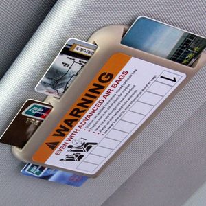 Auto Opslag Supply Stickers Zonneklep Organizer Kaarthouder Slot Plaat Houder Waarschuwing Decoratie Parkeerkaart Auto-Styling