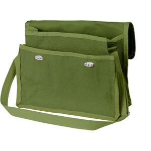 Groen/Wit Boekentas Canvas Bag Tool Bag Organizer Voor Elektriciens Timmerlieden Onderhoud Voor Houtbewerking Elektricien